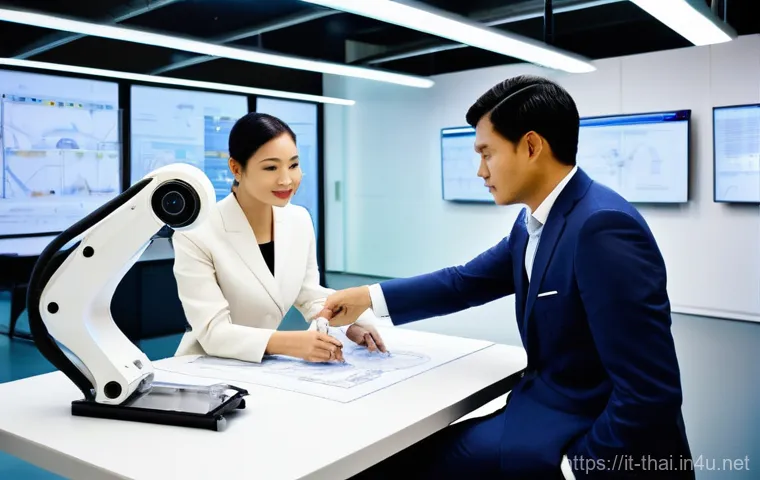 태국의 산업 박람회 - **A futuristic, brightly lit manufacturing facility in Thailand, showcasing the nation's industrial ...