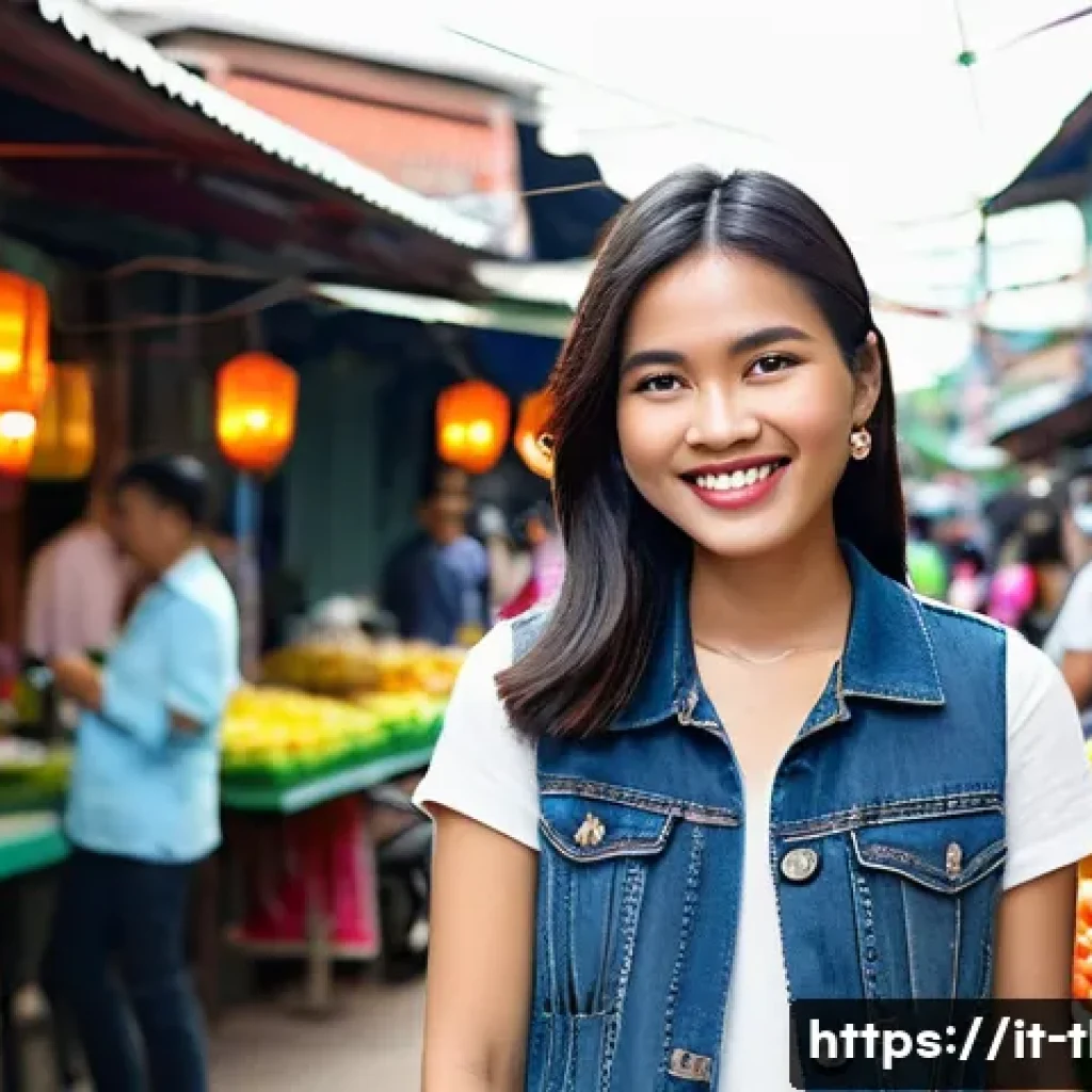 태국의 가족 구조 연구 - **Prompt 1: Urban Thai Youth Navigating Tradition and Modernity**
    "A vibrant, expressive portrai...