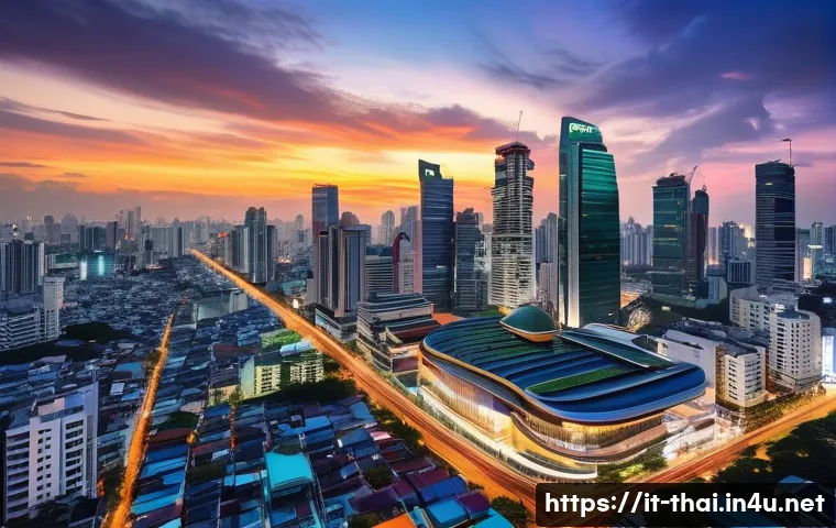 태국의 도시 계획 변화 - **Prompt 1: Bangkok - A Tapestry of Tomorrow and Tradition**
    An aerial shot capturing a vibrant,...