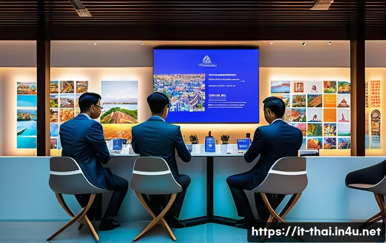 태국의 비즈니스 컨퍼런스 - A vibrant international business conference scene in Bangkok, Thailand, showcasing a diverse group o...
